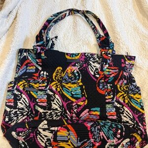 Vera Bradley Hadley Tote in Butterfly Flutter pattern